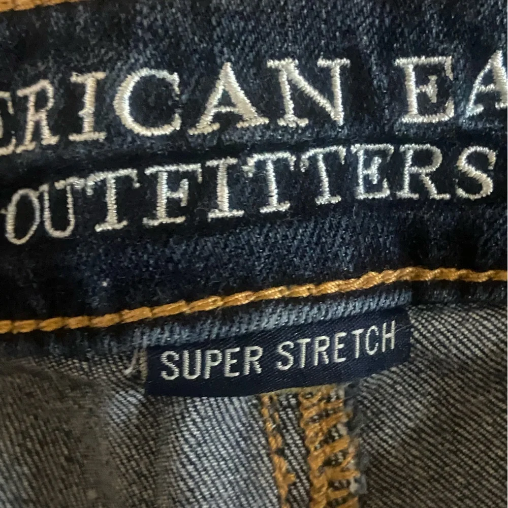 American Eagle Dark Wash Shortie Denim Shorts